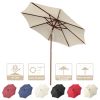 9 Ft Wooden Umbrella