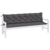 Garden Bench Cushions 2pcs Anthracite 78.7"x19.7"x2.8" Oxford Fabric