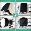 Car Headrest Mount Holder For Tablets ; Tablet Mount For Car Back Seat; Car Tablet Holder For Kids With Anti-Slip Strap & Silicone Holding Net/Fits Al