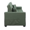 ACME Octavio Adjustable Sofa w/2 Pillows, Green Fabric LV00824