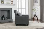 Futon Chair Bed Convertible Chair 3-in-1 Pull Out Sleeper Chair Beds with USB Ports,Wear-resistant and Anti-scratch, Armchair Bed Sleeper for Living R