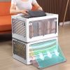 Joybos¬Æ Multifunctional Foldable Transparent Storage 28L White (3 Piece)