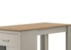 Alonzo 47" Light Gray Small Space Counter Height Dining Table with Cabinet and Drawer Storage