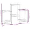 Flower Stand 32.7"x9.8"x23.6" Black Iron