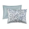 5 Piece Seersucker Duvet Cover Set with Throw Pillows