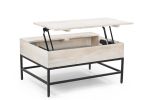 T1105-01 White Lift Top Coffee Table