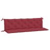 Garden Bench Cushions 2pcs Wine Red 70.9"x19.7"x2.8" Oxford Fabric