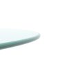 24" Inch Round Tempered Glass Table Top Clear Glass 1/4" Inch Thick Round Polished Edge