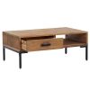 Coffee Table 35.4"x19.7"x13.8" Solid Wood Pine
