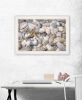 Trendy Decor 4U "Starfish & Seashells" Framed Wall Art, Modern Home Decor Framed Print for Living Room, Bedroom & Farmhouse Wall Decor by Lori Deiter