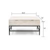 T1105-01 White Lift Top Coffee Table