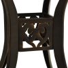 Patio Table Bronze 30.7"x30.7"x28.3" Cast Aluminum