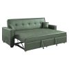 ACME Octavio Adjustable Sofa w/2 Pillows, Green Fabric LV00824