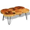 Coffee Table 13.8" 6 Trunks Solid Sheesham Wood
