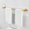 Bathroom Hardware Set; Thicken Space Aluminum 6 PCS Towel bar Set- Brushed Gold 24 Inches Wall Mounted