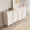 55.1" Modern Arched Door Buffet Wide Sideboard with Storage