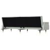 Sofa Bed with Cushions Light Gray Velvet