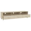 TV Stand HAMAR Honey Brown 62.2"x15.7"x15.7" Solid Wood Pine