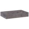 Sink Gray 22.8"x15.4"x3.9" Marble