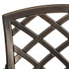 Patio Chairs 2 pcs Cast Aluminum Bronze