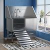 50 inch pet Grooming tub 304 stainless steel professional grade