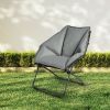 Folding Saucer Padded Chair Soft Wide Seat