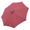 9ft Alu 8LED Strip Umbrella Terra