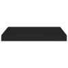 Floating Wall Shelf Black 19.7"x9.1"x1.5" MDF