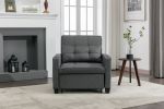 Futon Chair Bed Convertible Chair 3-in-1 Pull Out Sleeper Chair Beds with USB Ports,Wear-resistant and Anti-scratch, Armchair Bed Sleeper for Living R