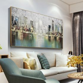 Abstract Art Modern Painting Wall decor painting big size oil on canvas Handmade artwork wall painting living room (Size: 50x70cm)