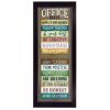 "Office Rules" By Marla Rae, Ready to Hang Framed Print, Black Frame