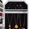 Octagon Rimmed Mirror Fashion Simple Jewelry Storage Cabinet Can Be Hung On The Door Or Wall