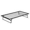 Twin Size Metal Daybed with Adjustable Trundle, Pop Up Trundle