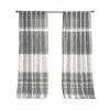 Cotton Printed Curtain Panel with Chenille detail and Lining