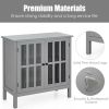 Glass Door Sideboard Console Storage Buffet Cabinet