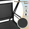 2-Seat Outdoor Canopy Swing with Comfortable Fabric Seat and Heavy-duty Metal Frame