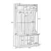 3-in-1 Entryway Hall Tree with Coat Hanger and Storage Bench, 39.4-Inch, Multi-functional Organizer for Entrance, Hallway