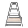 Extendable Twin Daybed with Swing and Ring Handles, (Twin bed can be pulled out to be King)