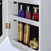 Octagon Rimmed Mirror Fashion Simple Jewelry Storage Cabinet Can Be Hung On The Door Or Wall