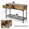 Console Table for Entryway with Storage Drawers for Living Room